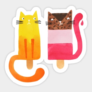 Ice Cool Kitties Sticker